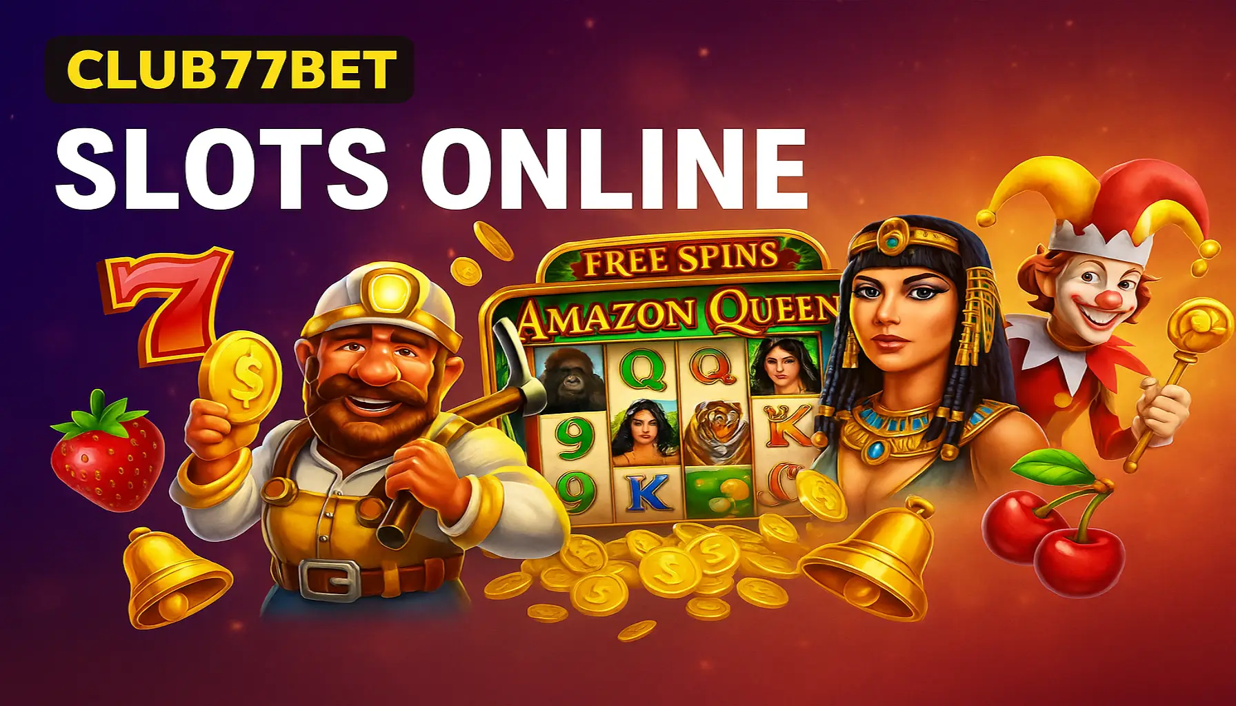 Explore o mundo das slot machines no CLUB77BET Casino